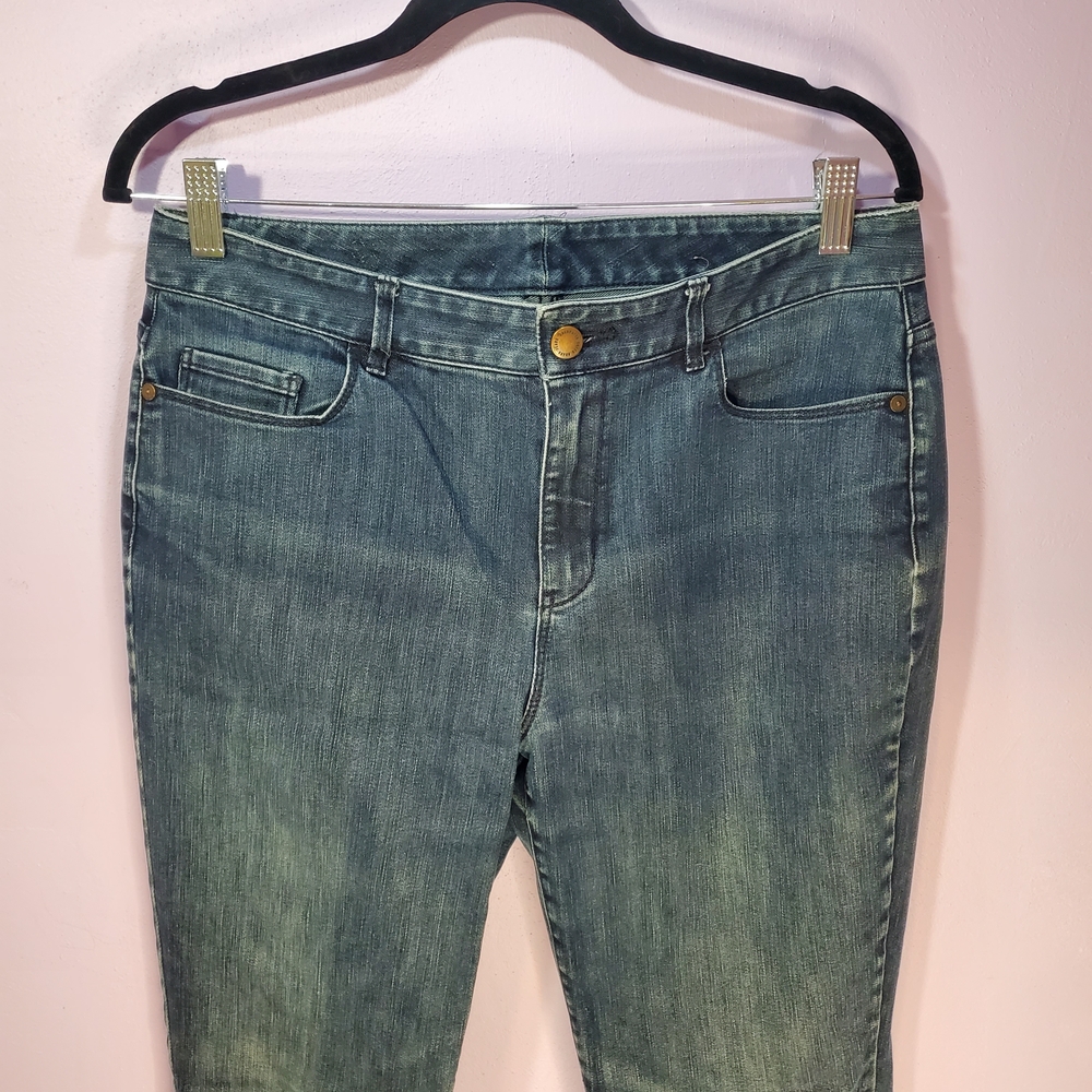Coldwater Creek Dark Blue Denim Jeans Womens Size 10
